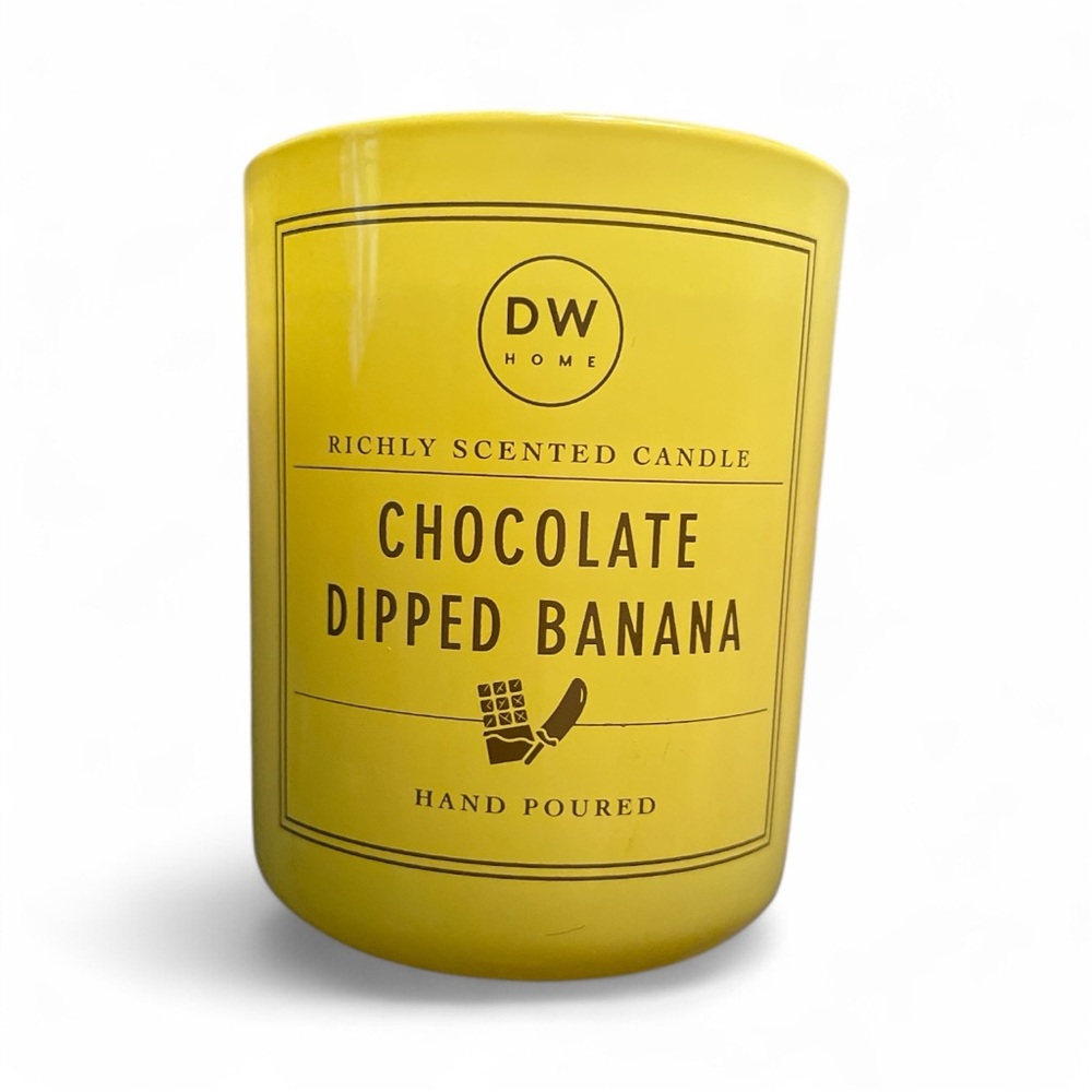 DW Home Chocolate Dipped Banana Mini Candle 3.8oz Dessert Scen